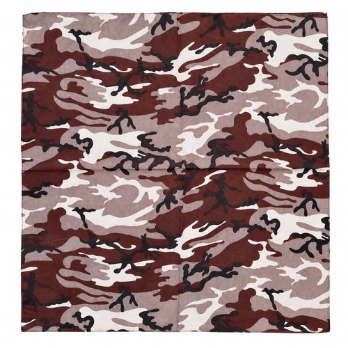 Bavlněný šátek bandana - maskáčový vzor 50x50 cm