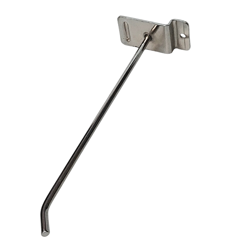 Kovový jednoduchý hák na drážkový slat panel - 19,7 cm