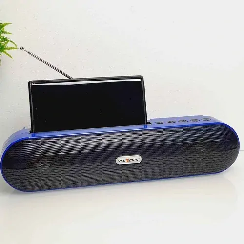Bezdrátový Bluetooth reproduktor VNN-360S modrý: 10W, ekvalizér, stojánek