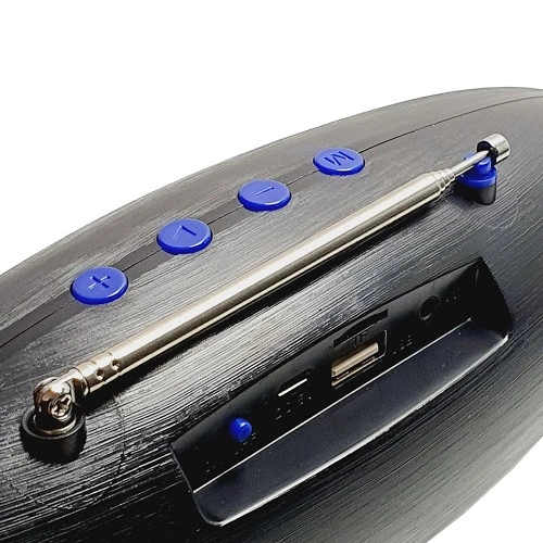 Bezdrátový Bluetooth reproduktor N214 modrý: FM rádio, 6W, anténa