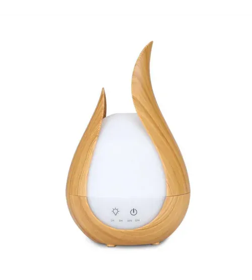 Ultrazvukový aroma difuzér 200 ml – dekor dřevo, dálkové ovládání