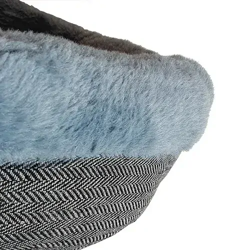 Pelíšek pro psy a kočky – kulatý šedý, průměr 50cm