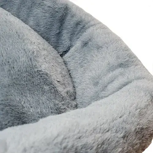 Pelíšek pro psy a kočky – kulatý šedý, průměr 50cm