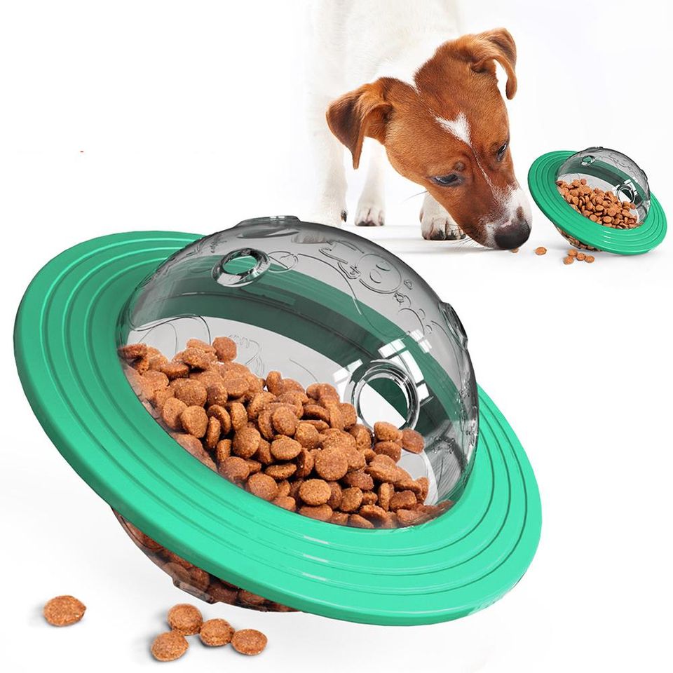 Interaktivní hračka na pamlsky Dog Planet – tyrkysová