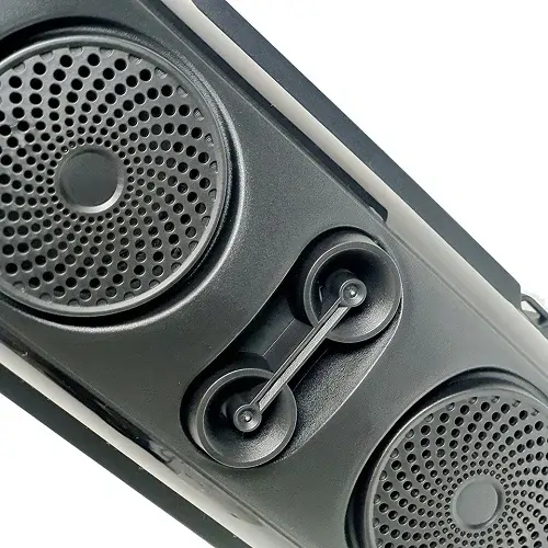 Bluetooth reproduktor ZQS-4253 černý – 40 cm, 16 W, solární panel + mikrofon, LED