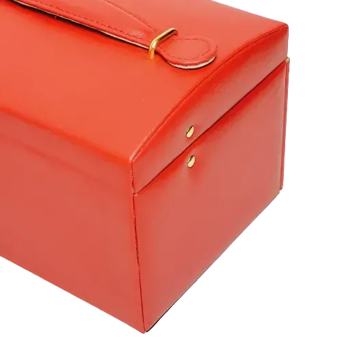 Šperkovnice 3 patra s klíčkem - červená