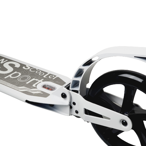 Městská odpružená koloběžka s ruční brzdou a koly 8" - bílá