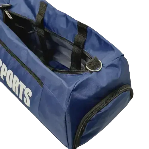 Sportovní taška přes rameno 37l – modrá s oddělenou kapsou na boty