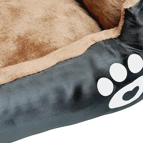 Pelíšek pro psy a kočky tlapka černá - 65 x 55cm