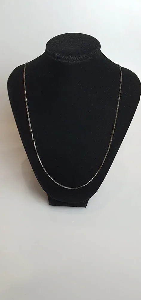 Ocelový řetízek stříbrný - 55cm