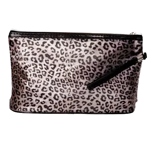 Kosmetická taštička Leopard – bronzová, 28x17 cm