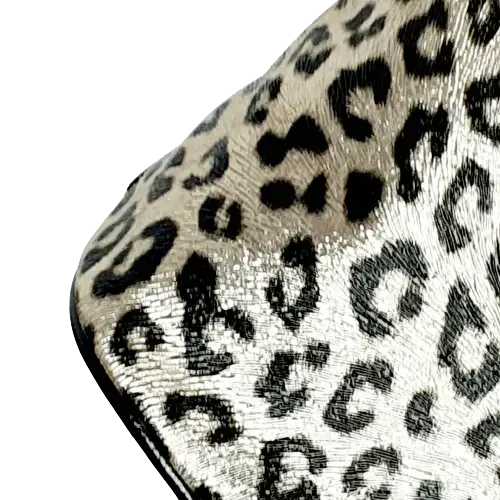 Kosmetická taštička Leopard – zlatá, 28x17 cm