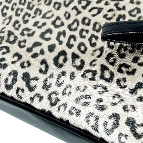 Kosmetická taštička Leopard – zlatá, 28x17 cm
