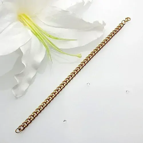 Pánský náramek z chirurgické oceli - zlatý