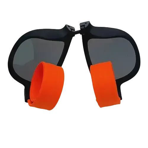 Unisex sluneční brýle Welldone s rolovacími nožičkami oranžové UV400