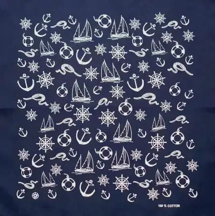 Bavlněný šátek - potisk vzory