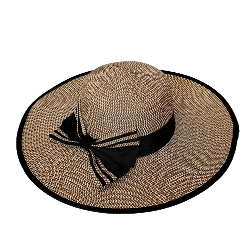 Dámský letní klobouk - slamák - tmavě hnědý