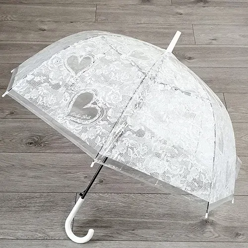 Svatební deštník holový - srdce
