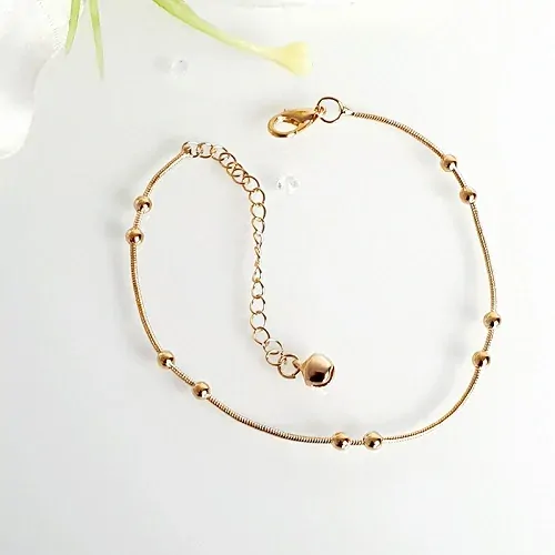 Náramek na nohu zlatý 