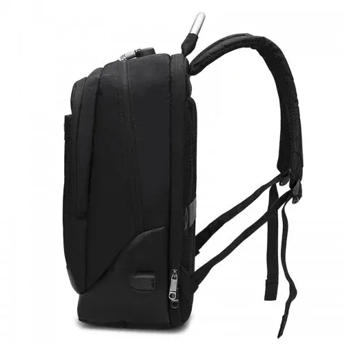 Polstrovaný batoh na 15,6" notebook s USB portem a zámkem – modrý