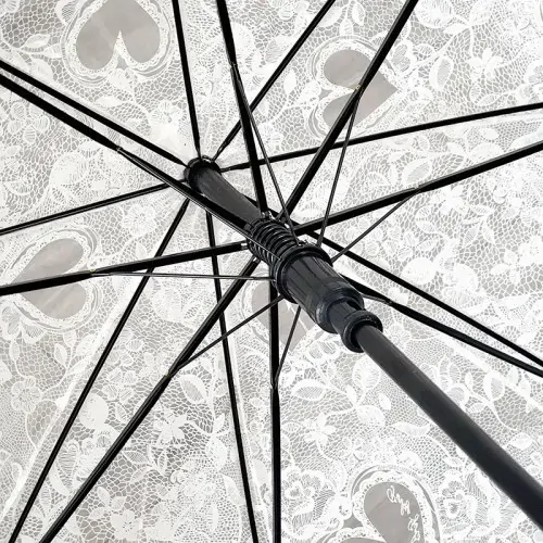 Svatební deštník holový - srdce