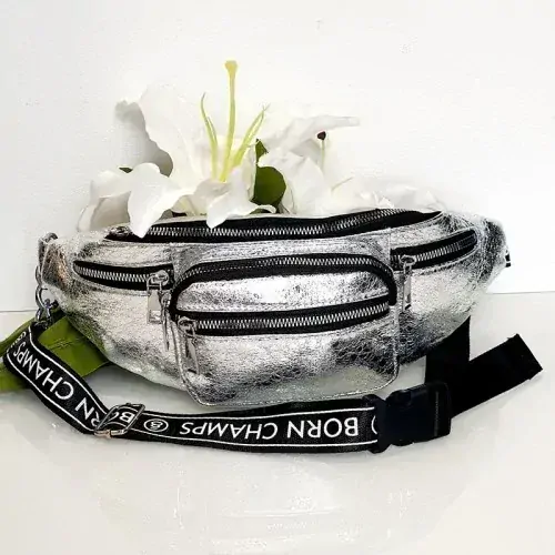 Dámská ledvinka - stříbrná