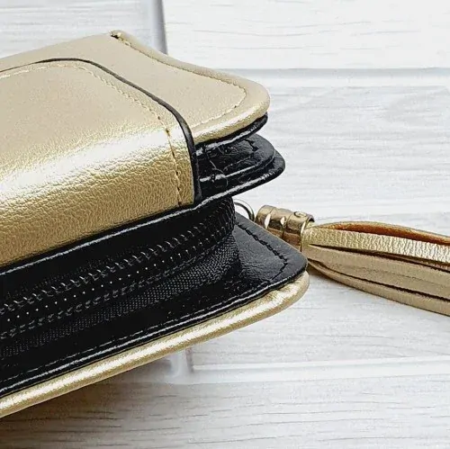 Dámská zlatá peněženka – elegantní peněženka pro ženy s dostatkem přihrádek