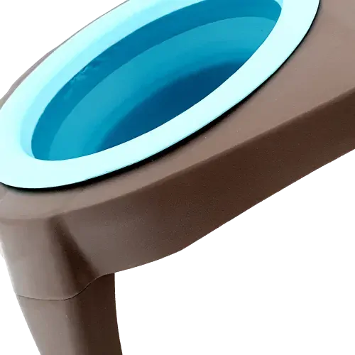 Dongez cestovní miska pro psy a kočky – skládací, 2 misky, zvýšená