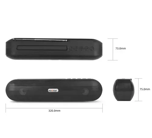 Bezdrátový Bluetooth reproduktor VNN-360S modrý: 10W, ekvalizér, stojánek