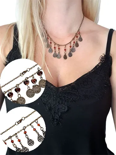 Dámská sada bronzová – s přívěsky