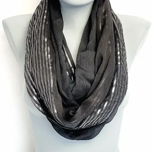 Dámská šála tunel pruhy 