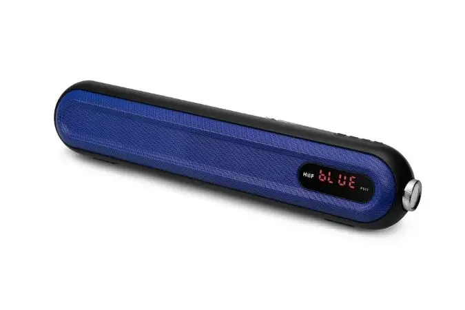 Bezdrátový Bluetooth reproduktor HF-F511 modrý: LCD, 10W, TWS, FM