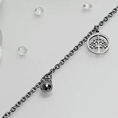 Dámský ocelový náramek - strom života