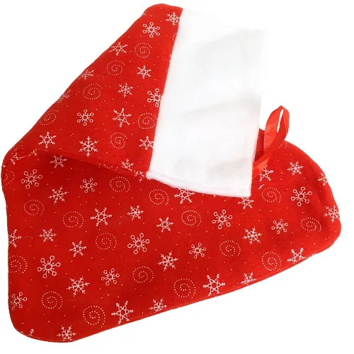 Mikulášská nebo vánoční ponožka červená - velká