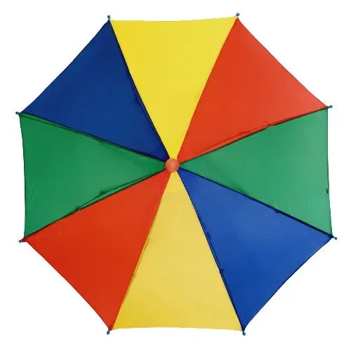 Barevný skládací deštník na hlavu