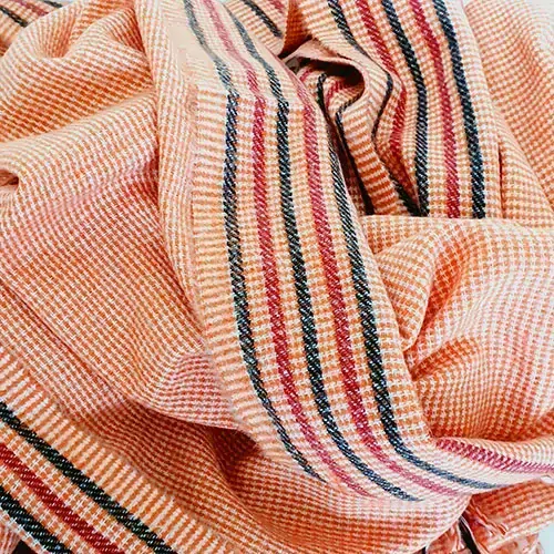 Dámská zimní šála - oranžová