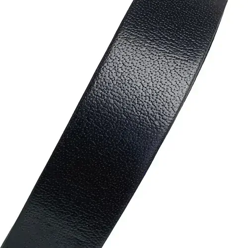 Kožený opasek - černý hladký