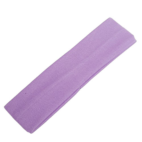 Látková elastická čelenka - světle fialová - 4cm