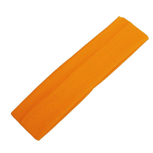 Látková elastická čelenka - oranžová - 4cm