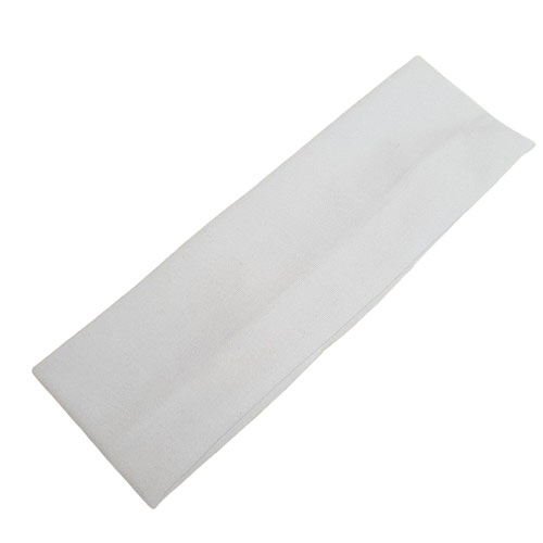 Látková elastická čelenka - bílá - 6,5cm