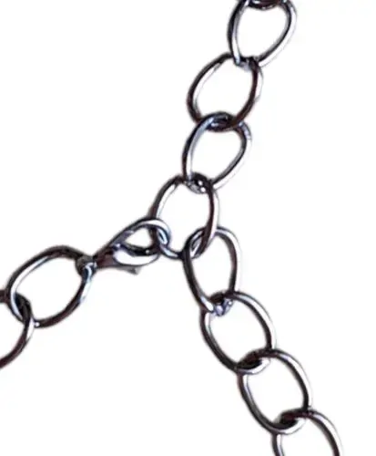 Kovový řetízkový opasek - stříbrný