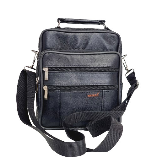 Pánská kožená crossbody taška s rukojetí – střední velikost M