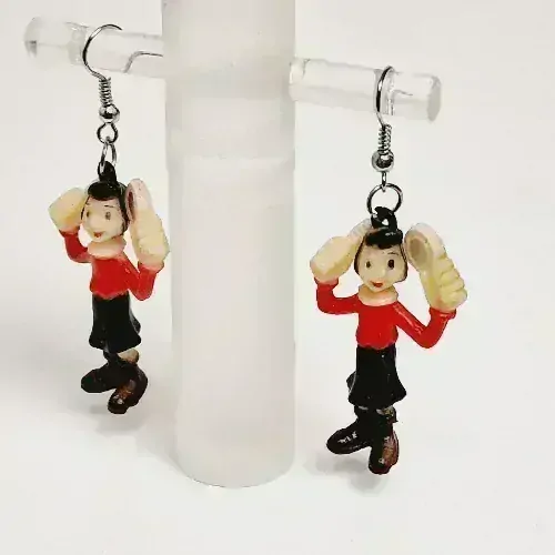 Veselé visací náušnice - Olive Oyl