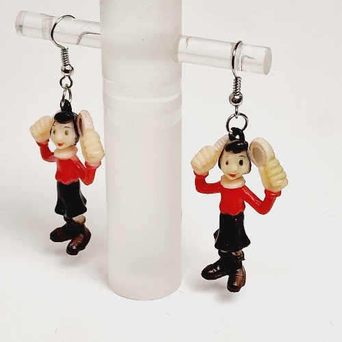 Veselé visací náušnice - Olive Oyl