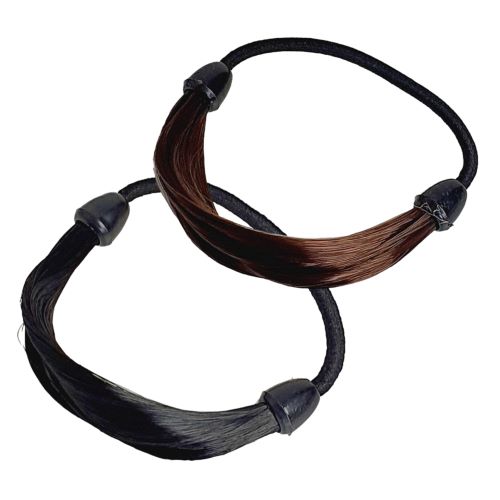 Gumička do vlasů s ozdobou – elegantní culík