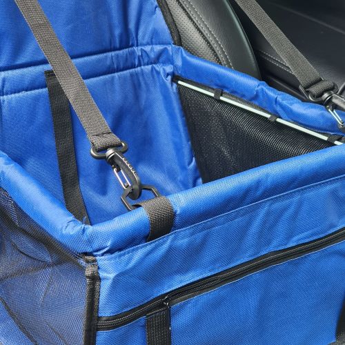 Autosedačka pro psa - bezpečnostní - modrá