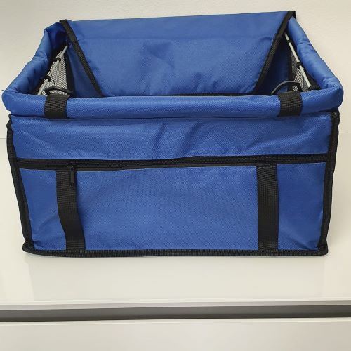 Autosedačka pro psa - bezpečnostní - modrá