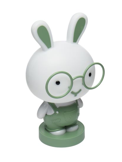 Dětská LED lampička Zajíček v brýlích – stmívatelná, USB