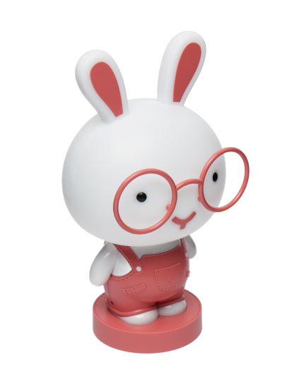 Dětská LED lampička Zajíček v brýlích – stmívatelná, USB