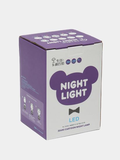 Dětská LED lampička Zajíček v brýlích – stmívatelná, USB